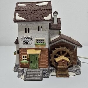 Department 56 Alpine Village Series  Stoder Grist Mill Holiday Christmas Decor